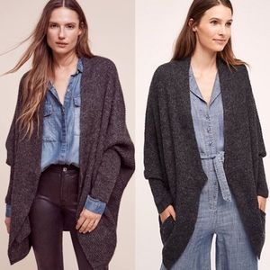Anthropologie primula cocoon open cardigan